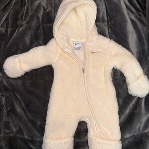 Nike Cream Plush Footies One Piece